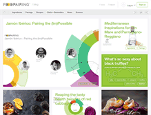 Tablet Screenshot of blog.foodpairing.com